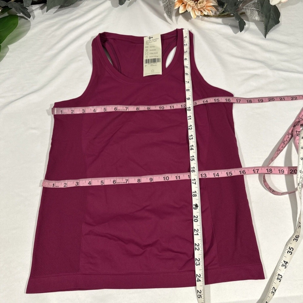 NWT Sweaty Betty [ Medium ] Athlete Seamless Workout Tank Top Amaranth Pink - Picture 4 of 12